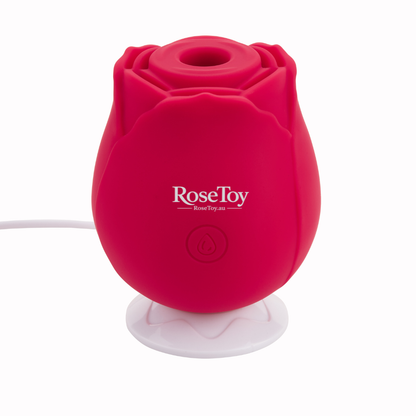 The Rose original rose vibrator on magnetic USB charger
